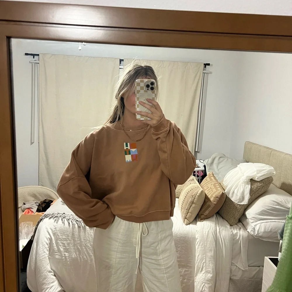 Rhythm Brown Graphic Sweatshirt